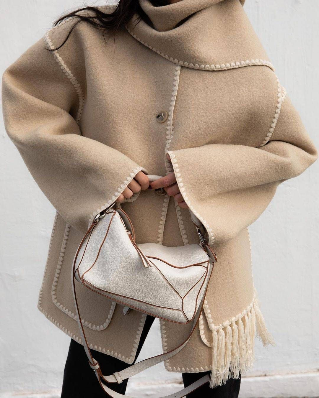 Celine Scarfed Coat
