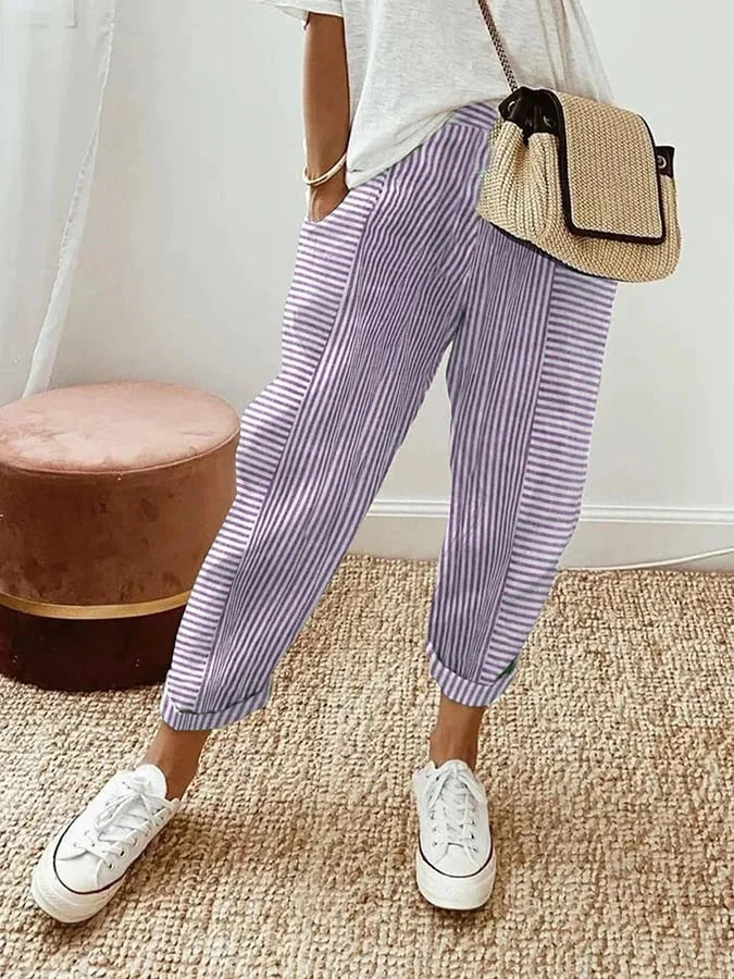 BB | Elegant Striped Trousers – Flattering Fit & Luxe Comfort (BUY 1, GET 1 FREE)